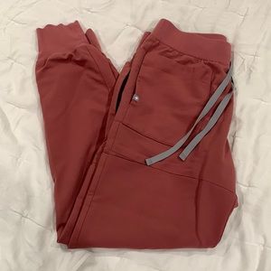 Dusty rose 10 pocket jogger Figs scrubs pants